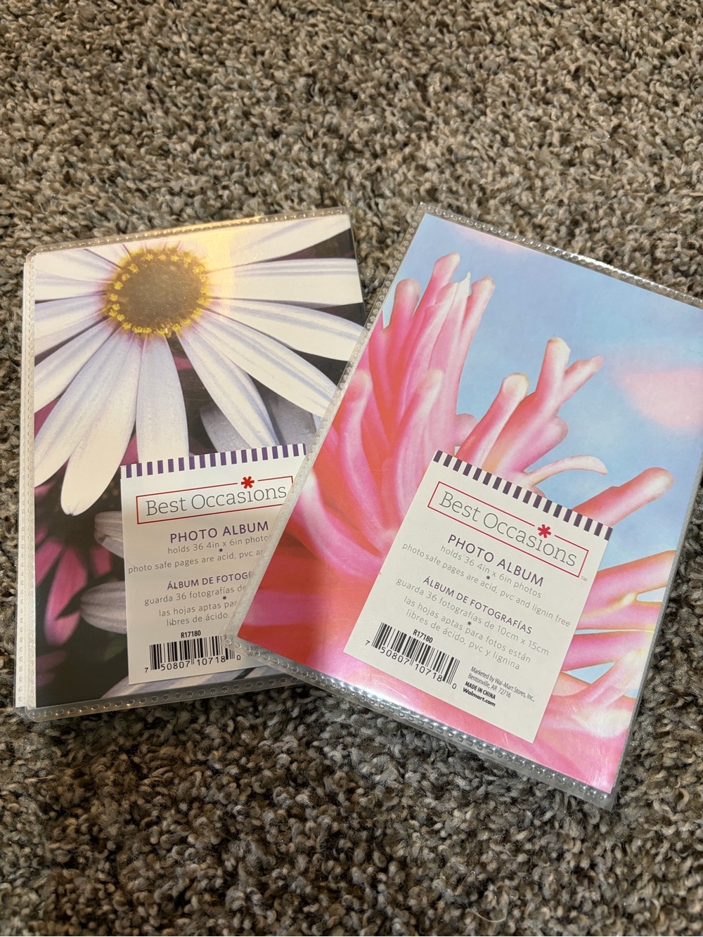 Best Occasions Floral Photo Albums - Daisy & Pink Flower Set